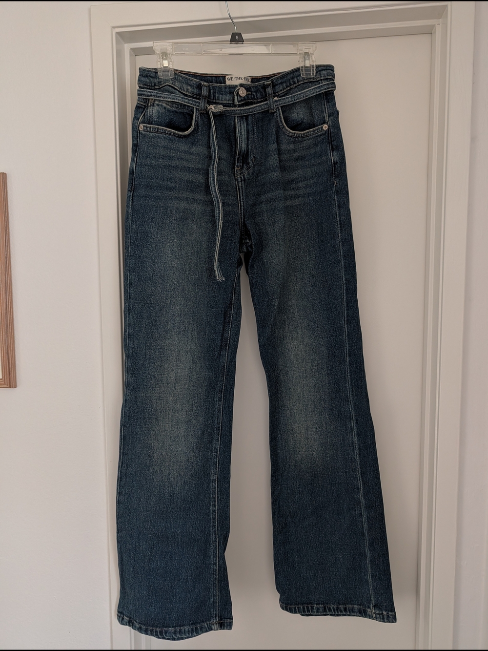 We The Free Sabine Slim Straight Darker Blue Wash Jeans